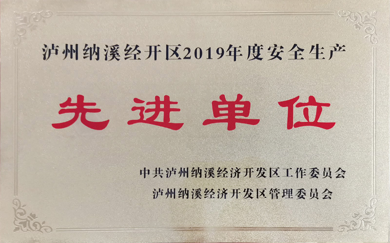 瀘州納溪區(qū)2019年度安全生產(chǎn)先進(jìn)單位